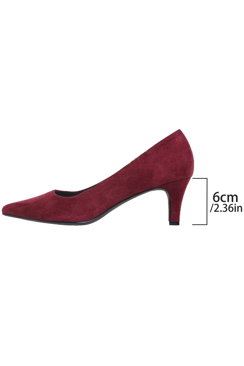 Casual Solid Color Pointed Toe Fine Heel Pumps